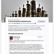 Crecen fusiones y adquisiciones